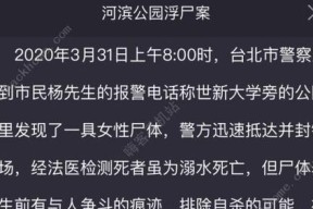 侦破犯罪大师突发案件（探索真相）